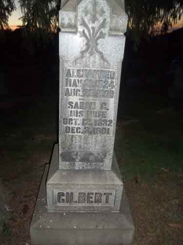 sarah & alexander gilbert tomb